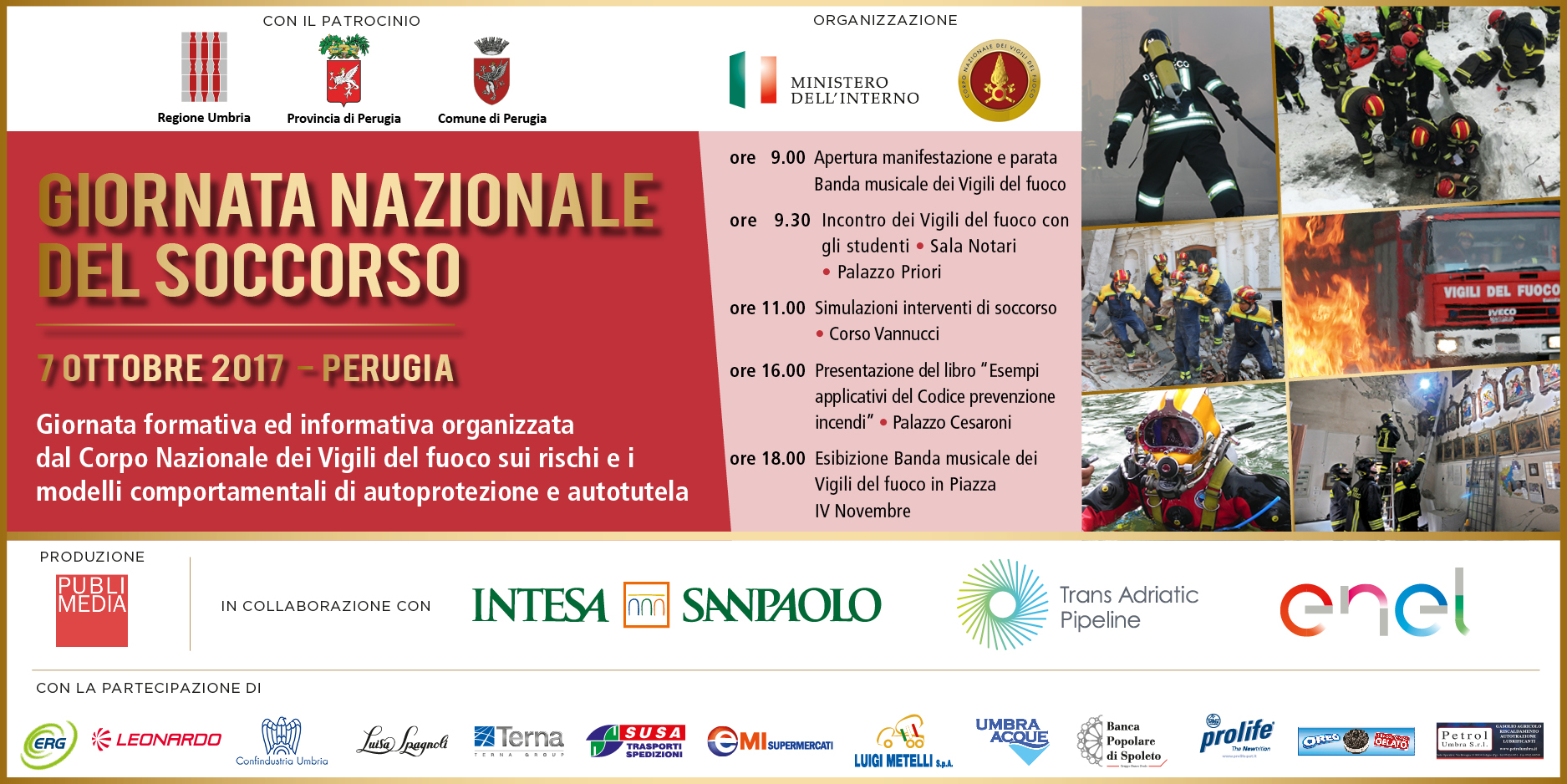 Perugia, giornata formativa ed informativa sui rischi di carattere antropico naturale