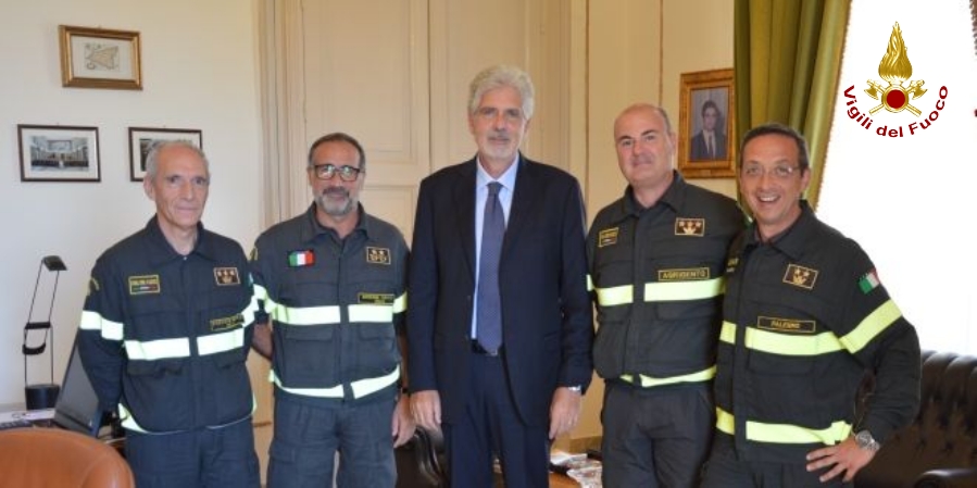 Agrigento, il Direttore regionale per la Sicilia in visita al Comando dei Vigili del fuoco