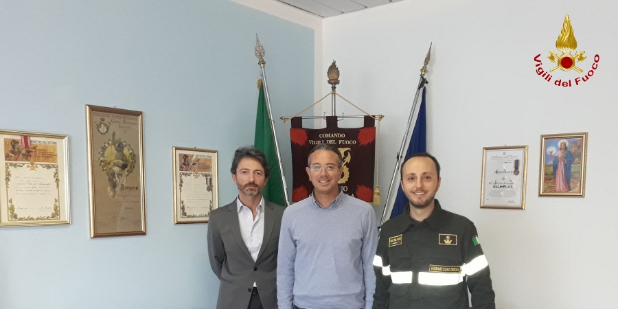 Verbano Cusio Ossola, cerimonia del giuramento dei due Direttori Antincendio assegnati al Comando