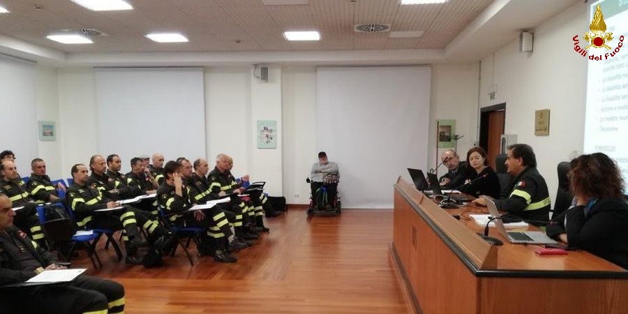Primo corso sulla gestione dell'intervento di soccorso in presenza di persone con specifiche necessità. ISA, 17 ottobre 2017