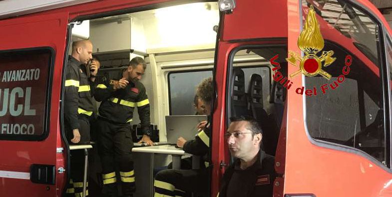 Catanzaro, esercitazione TAS (Topografia Applicata al Soccorso)