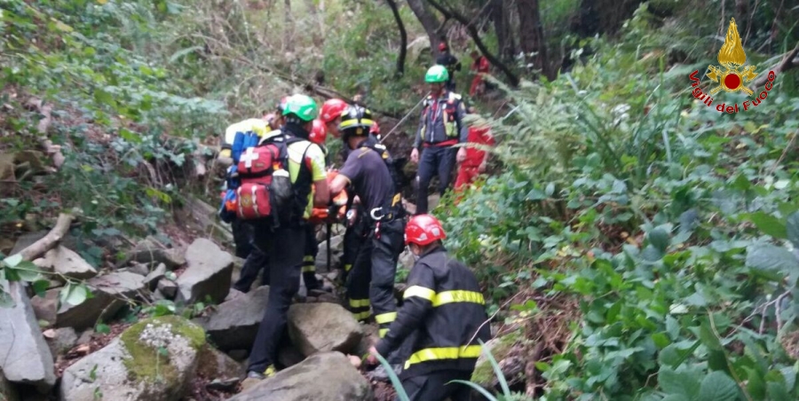 La Spezia, soccorso a persona infortunata nel comune di Riccò del Golfo