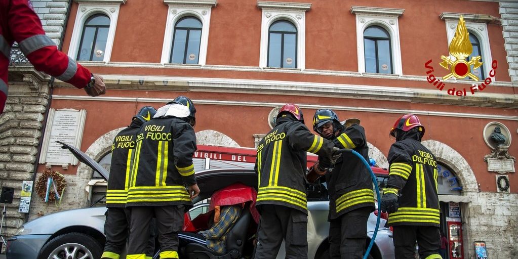 Terni, i Vigili del fuoco hanno partecipato alla "Giornata regionale della sicurezza stradale"