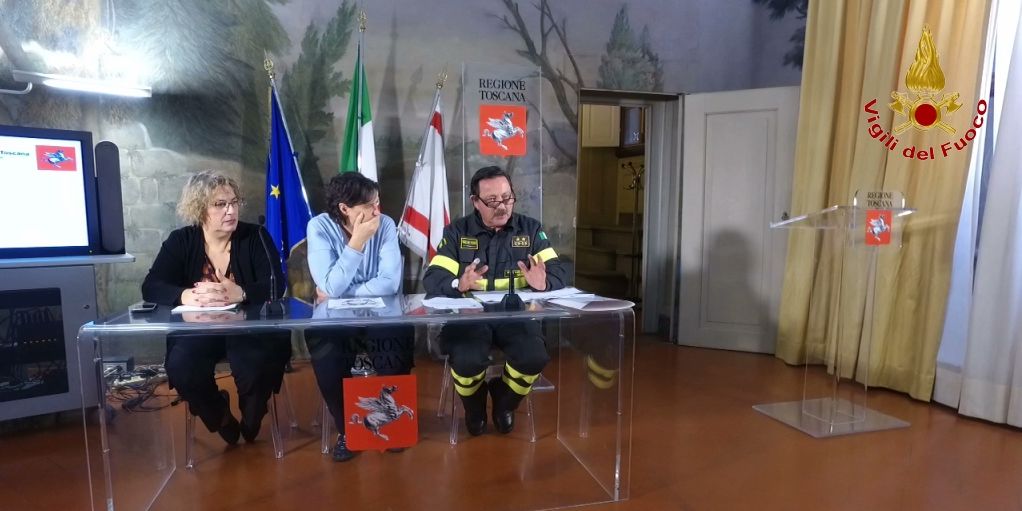 Firenze, conferenza stampa presso la sede della Regione Toscana su protocollo d'intesa tra 115 e 118