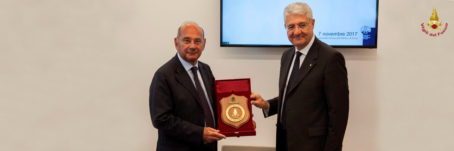 Firmato accordo quinquennale tra Vigili del Fuoco e Campus Bio-Medico