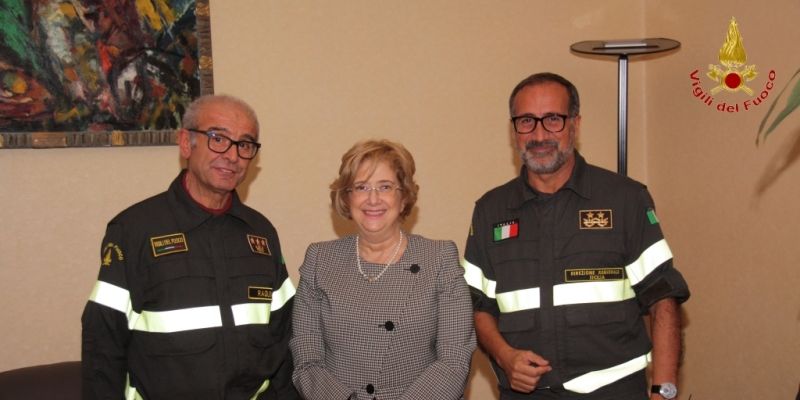Ragusa, il Direttore regionale dei Vigili del fuoco, Roberto Lupica in visita al Comando