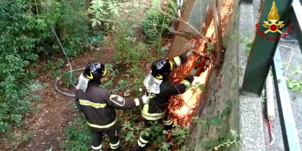 Genova, rimosso traliccio dell'alta tensione pericolante
