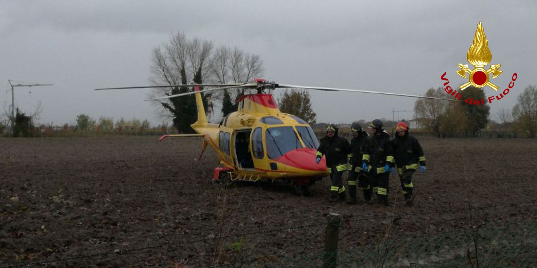 Padova, intervento per incidente stradale in collaborazione con elisoccorso