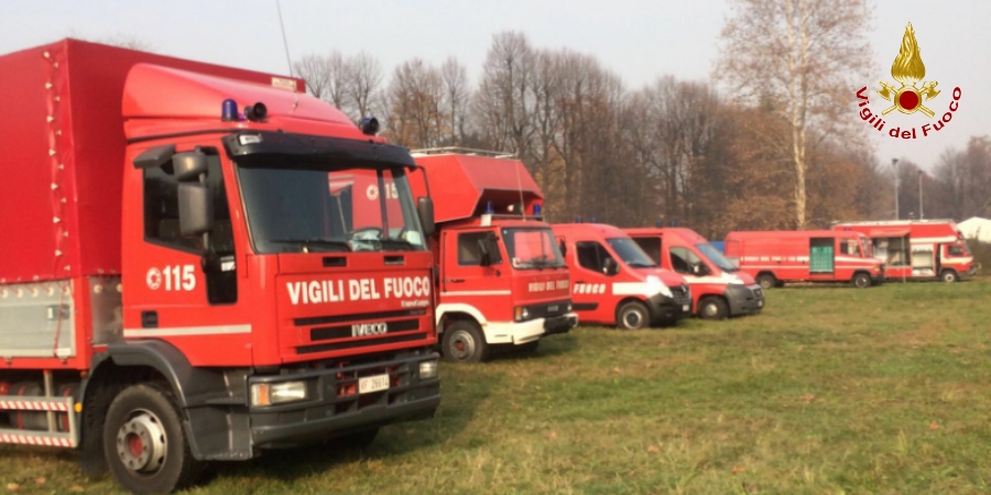 Lecco, i Vigili del fuoco del Comando impegnati in un'esercitazione regionale