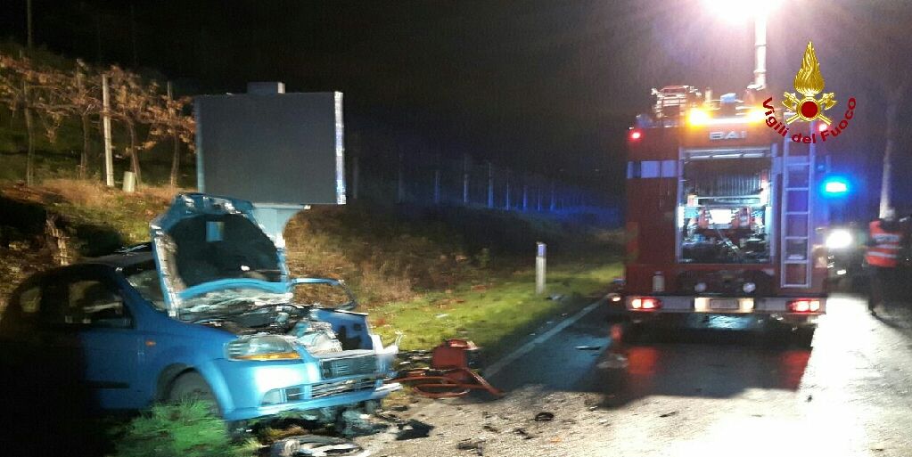 Verona, grave incidente stradale nel comune di Sona