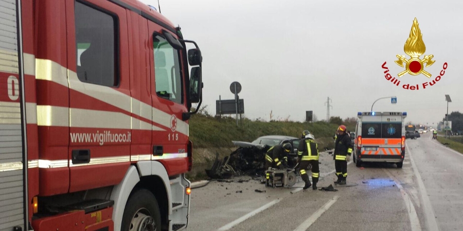 Padova, incidente stradale nel comune di Due Carrare