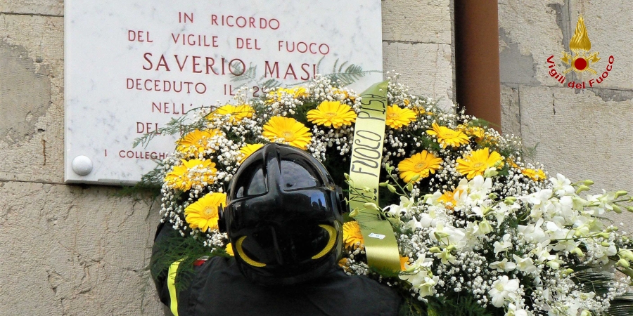 Pisa, ricordato il Vigile del fuoco Saverio Masi