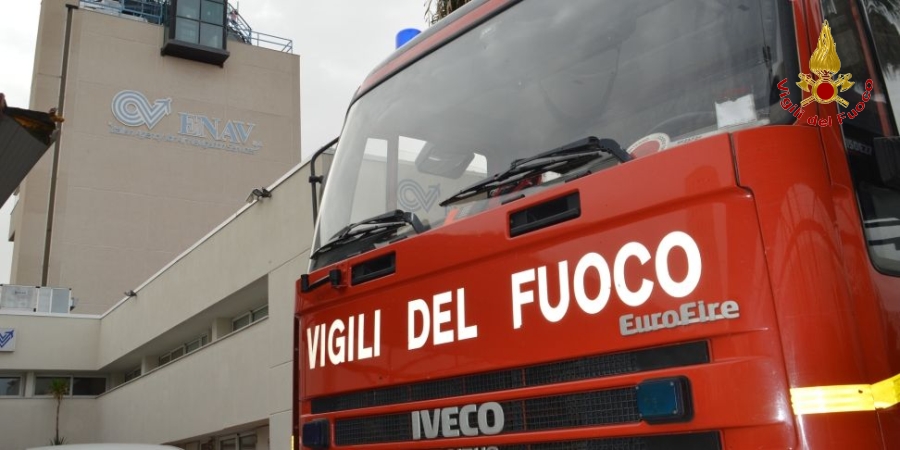 Catania, i Vigili del fuoco partecipano all'esercitazione Enav presso l'aeroporto di Fontanarossa