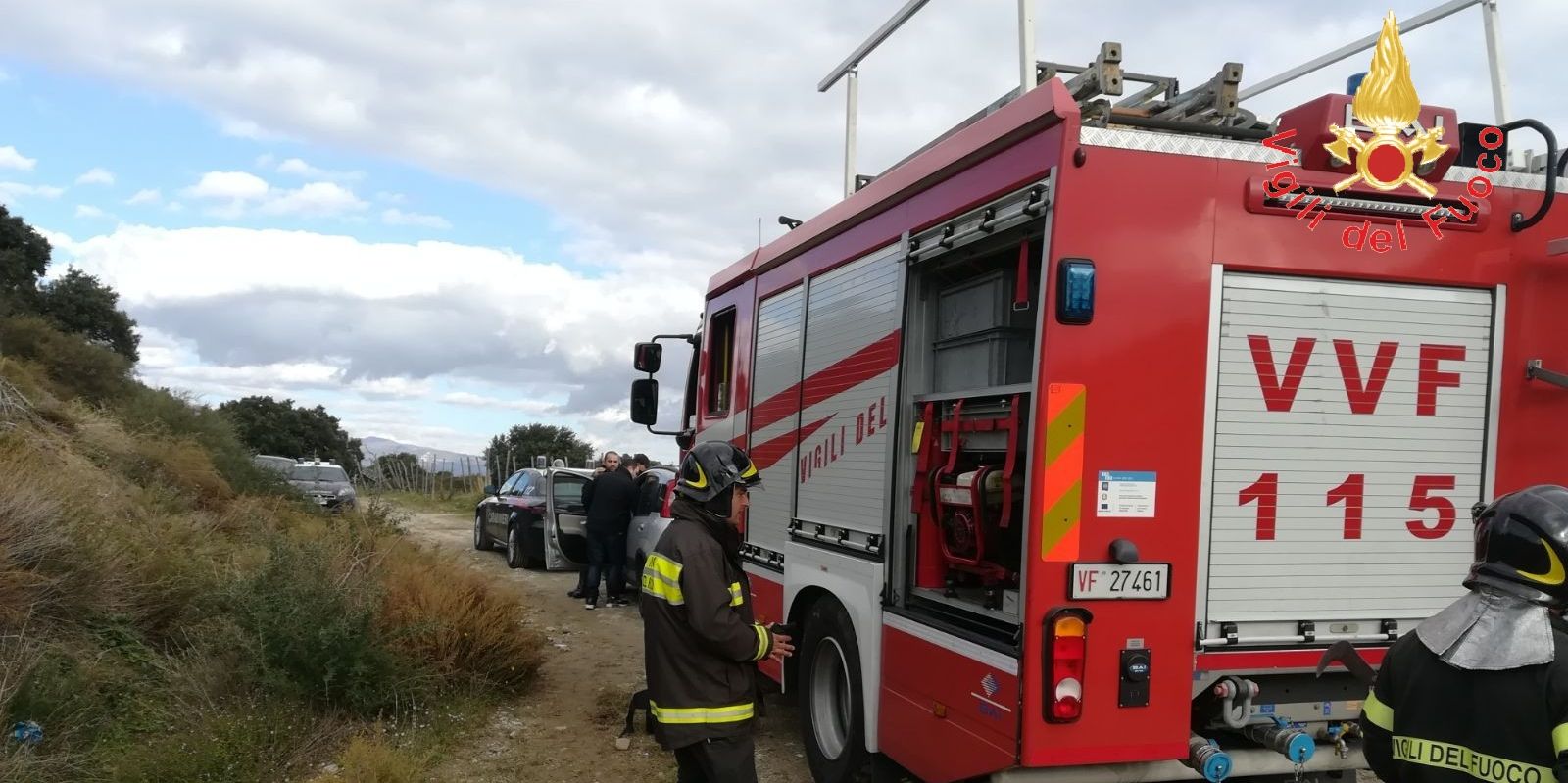Catanzaro, recuperato un giovane caduto in un dirupo