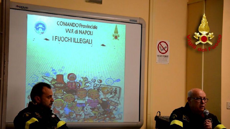 Un incontro sulla pericolosità dei fuochi illegali a Portici