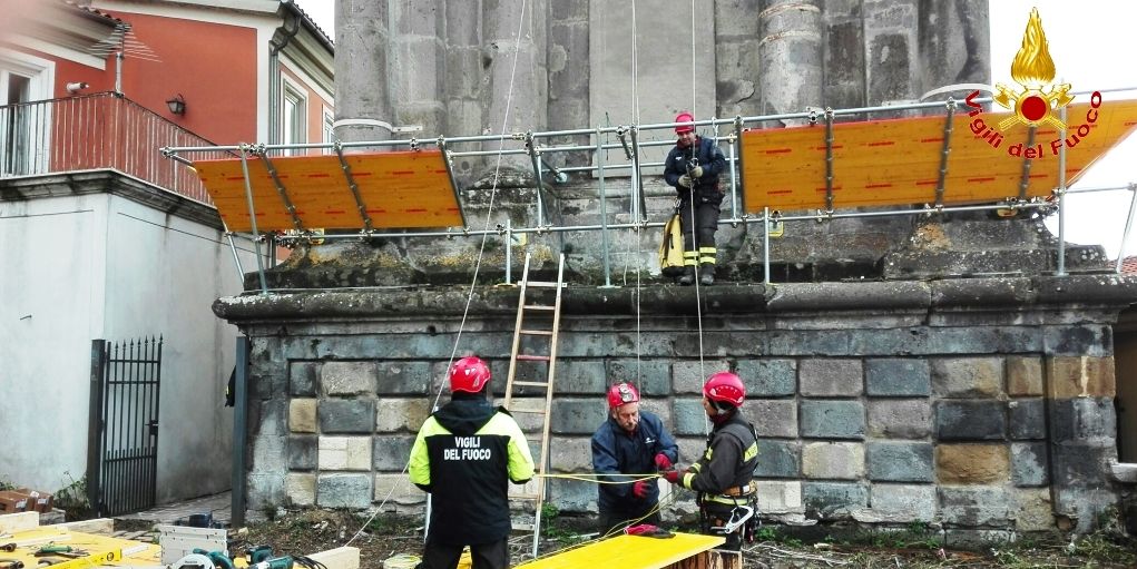 Avellino, realizzata opera provvisionale sulla Torre dell'Orologio