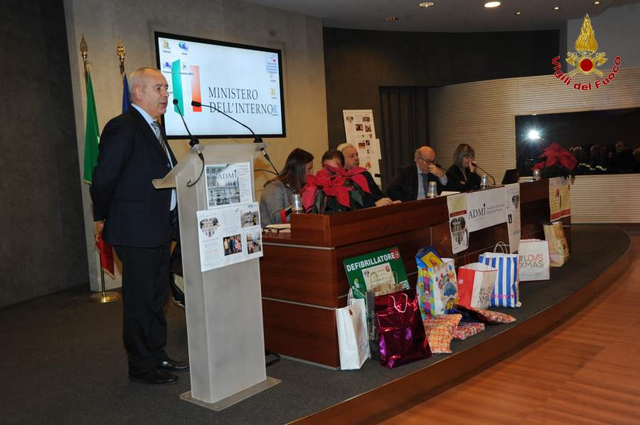 Vigili del Fuoco premiati a Roma nel convegno ADMI "Solidarietà ed impegno per un Paese Migliore"