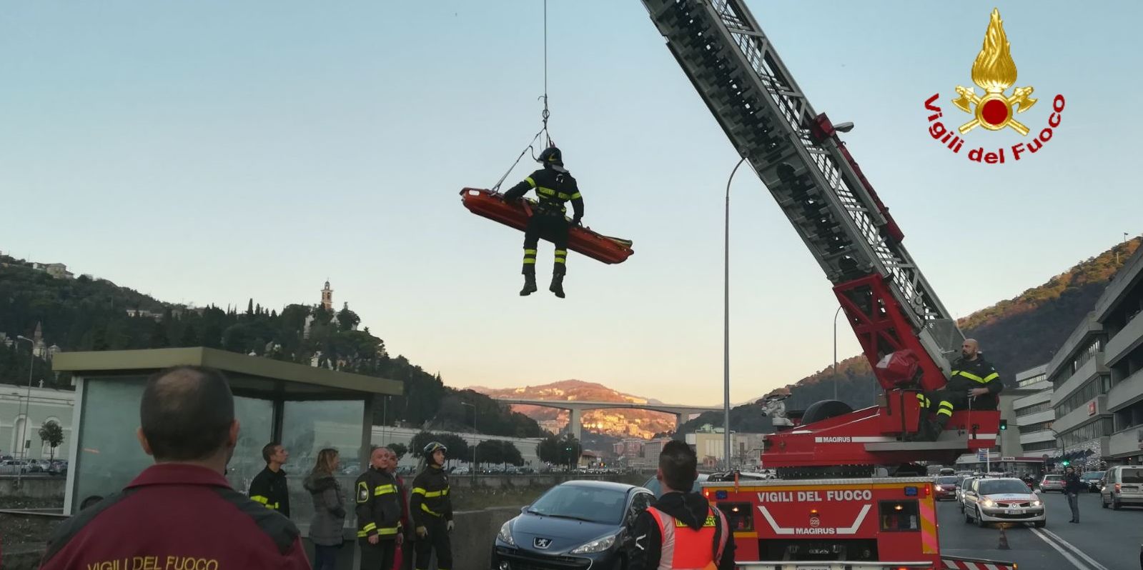 Genova, salvato ragazzo caduto nelle acque del fiume Bisagno