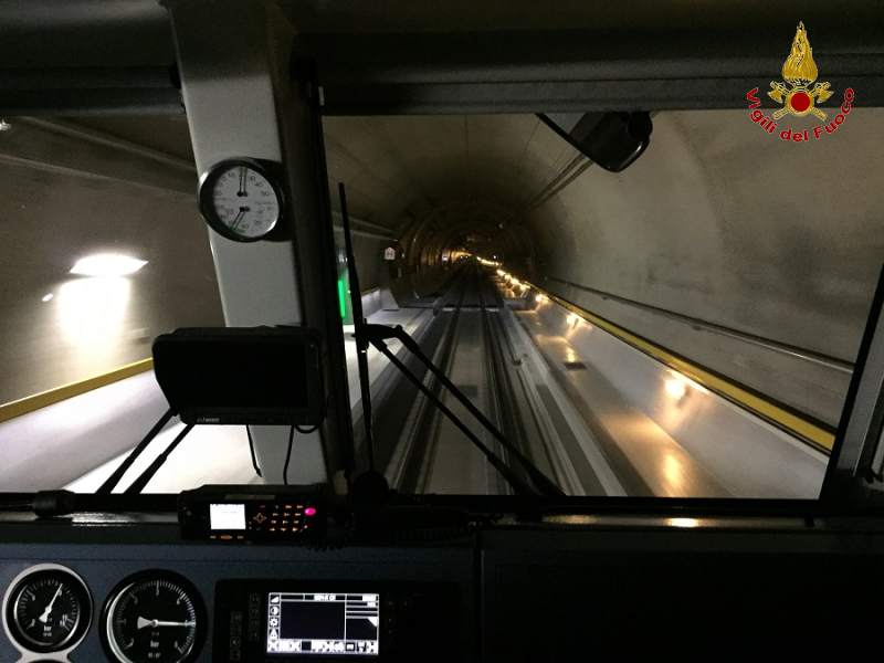I Vigili del Fuoco di Varese visitano il nuovo tunnel ferroviario del Gottardo