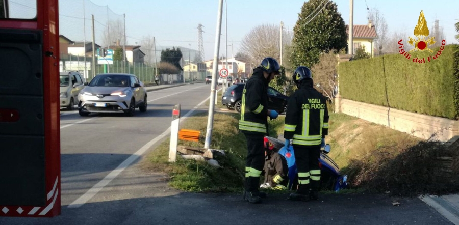 Padova, incidente stradale in località Arzerello