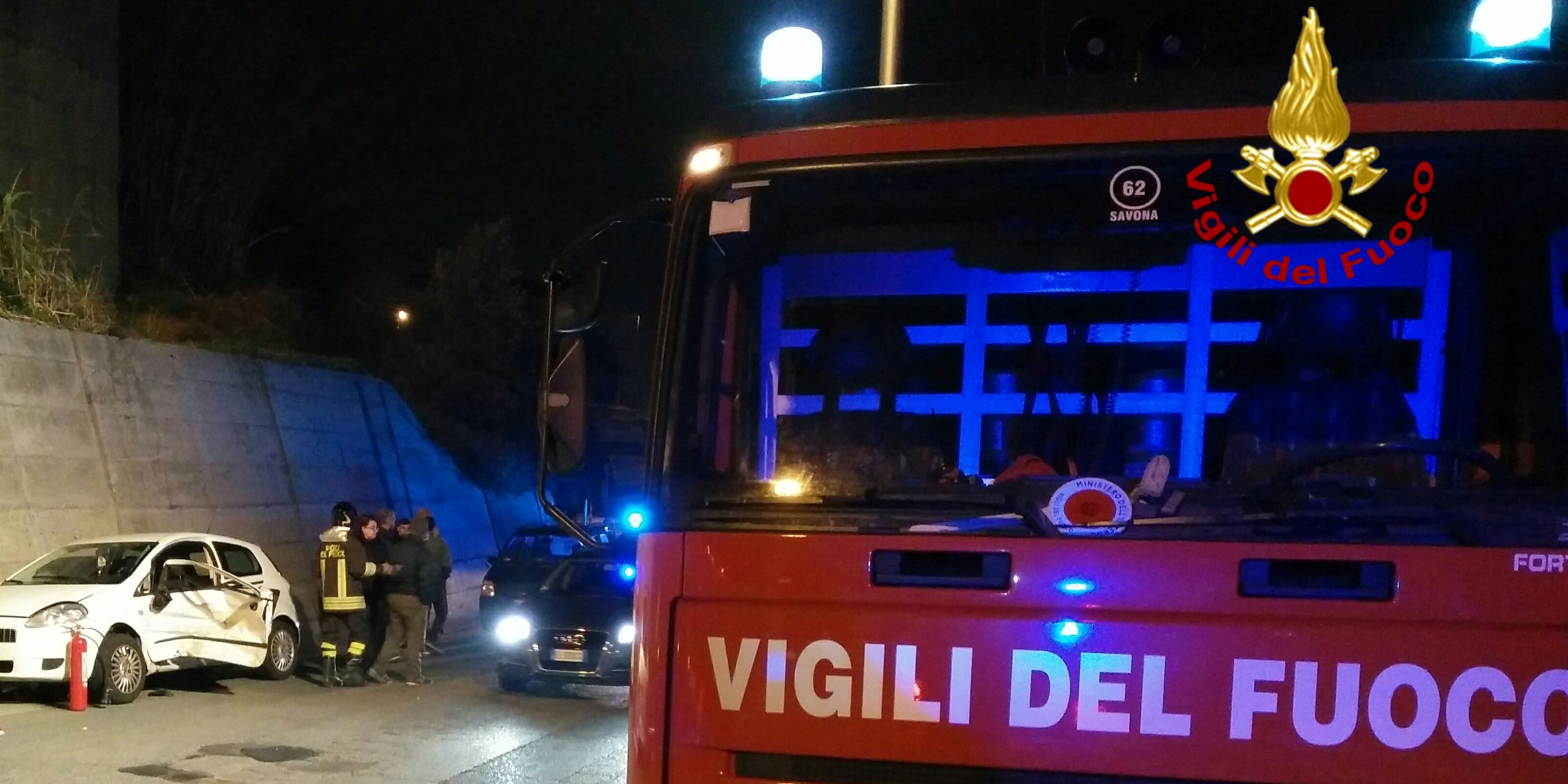 Savona, incidente stradale nel comune di Vado Ligure