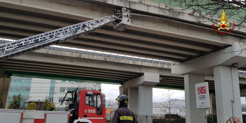 Ancona, ripristinato un tubo di scarico delle acque