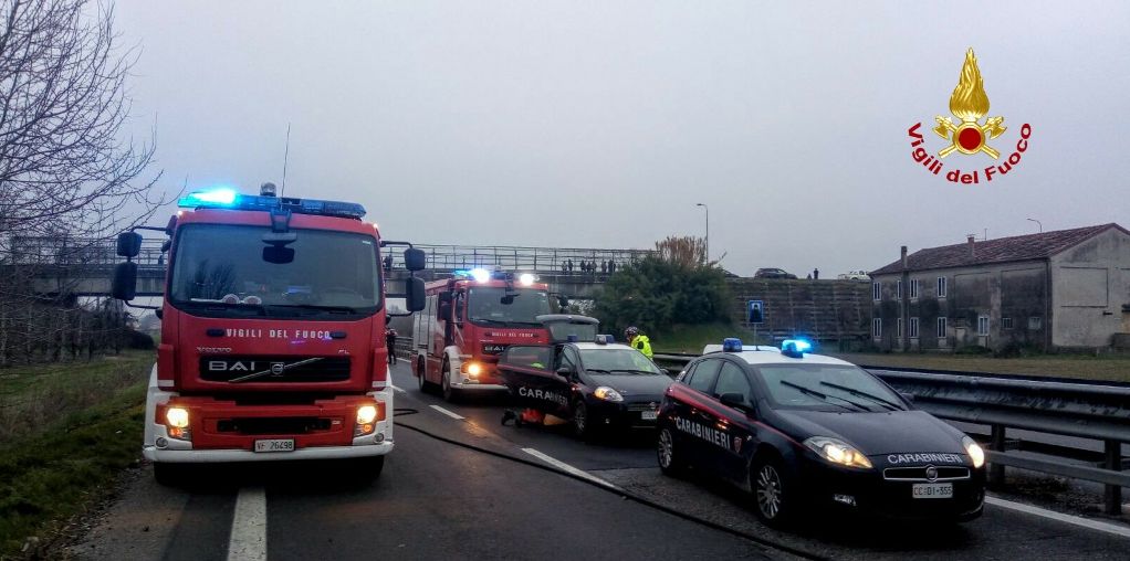 Verona, incidente stradale nel comune di Villa Bartolomea