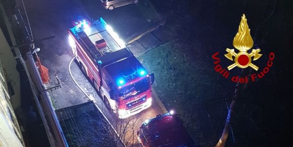 Ancona, incendio abitazione in centro città