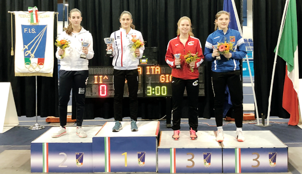 Lucia Lucarini sul podio