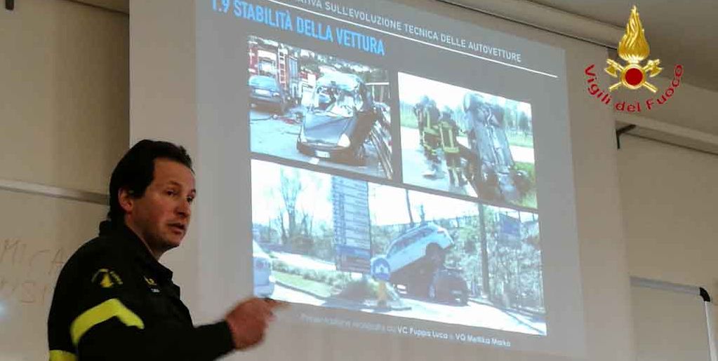 Verona, seminario dei Vigili del fuoco sugli incidenti stradali