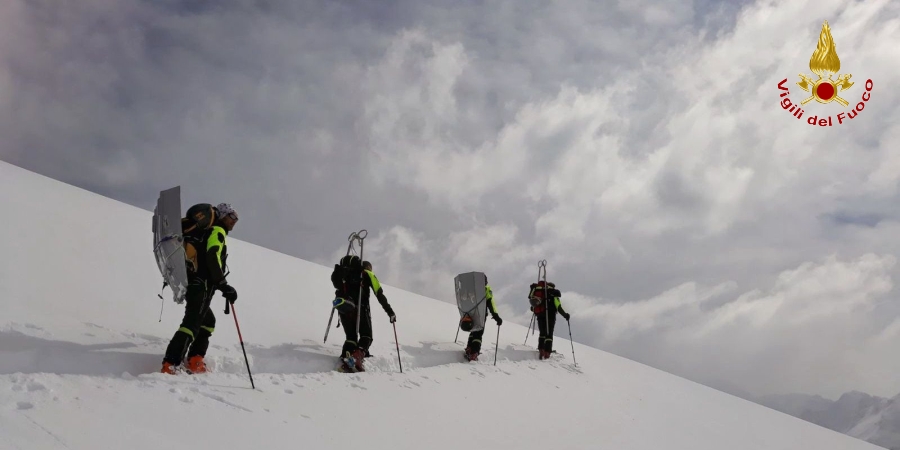 Torino, esercitazione del nucleo soccorso piste innevate del Piemonte