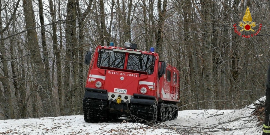 L'Aquila, intervento del nucleo TLC Abruzzo su Monte Piano a 1.724 slm