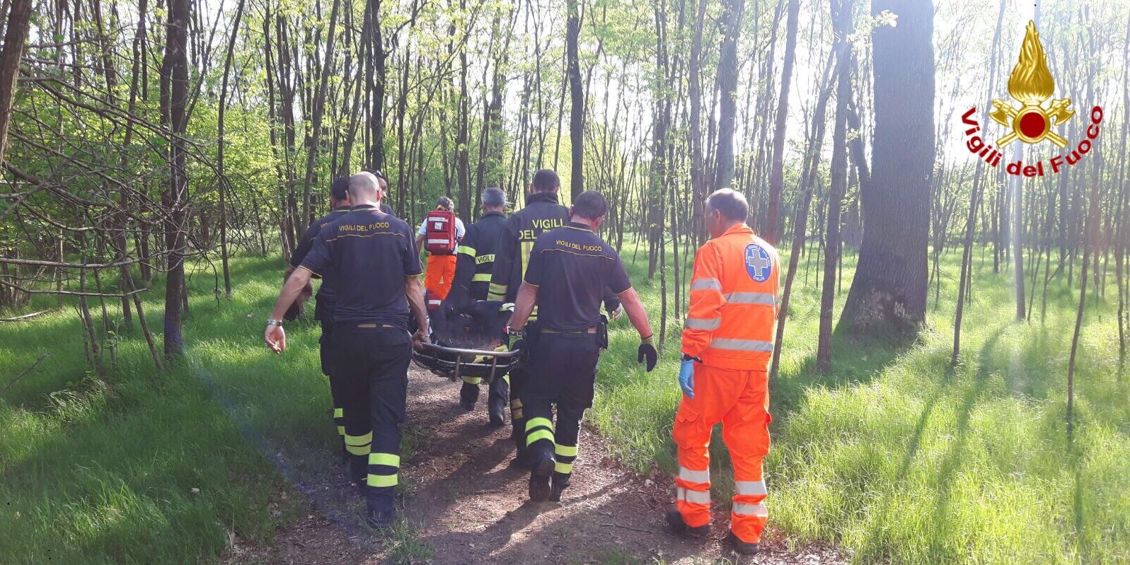 Varese, soccorso motociclista ferito nel comune di Gorla Minore
