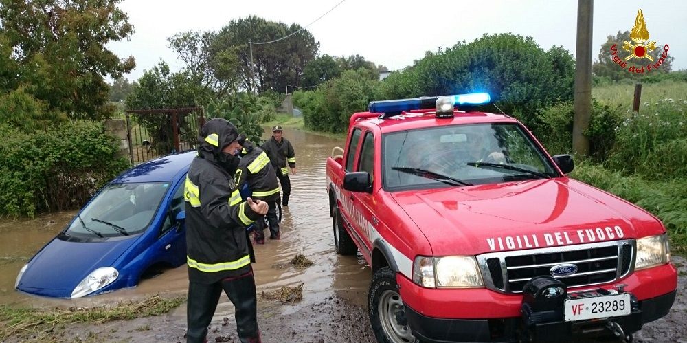 Oristano, emergenza maltempo