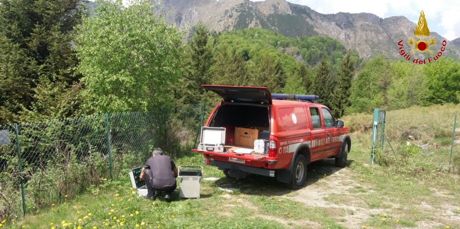 Bergamo, ripristinato il ponte radio in località Cespedosio