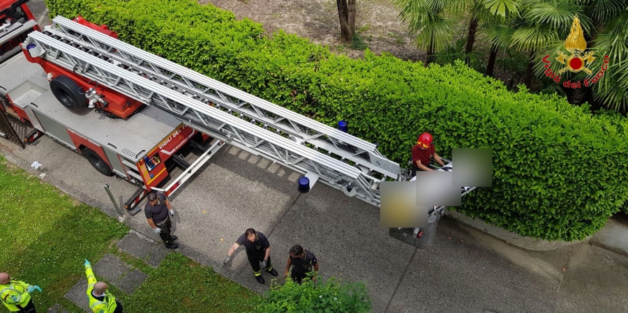 Padova, soccorso a persona all'interno di un immobile di Abano Terme