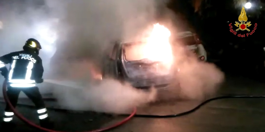 Roma, incendio autovetture ai Colli Portuensi