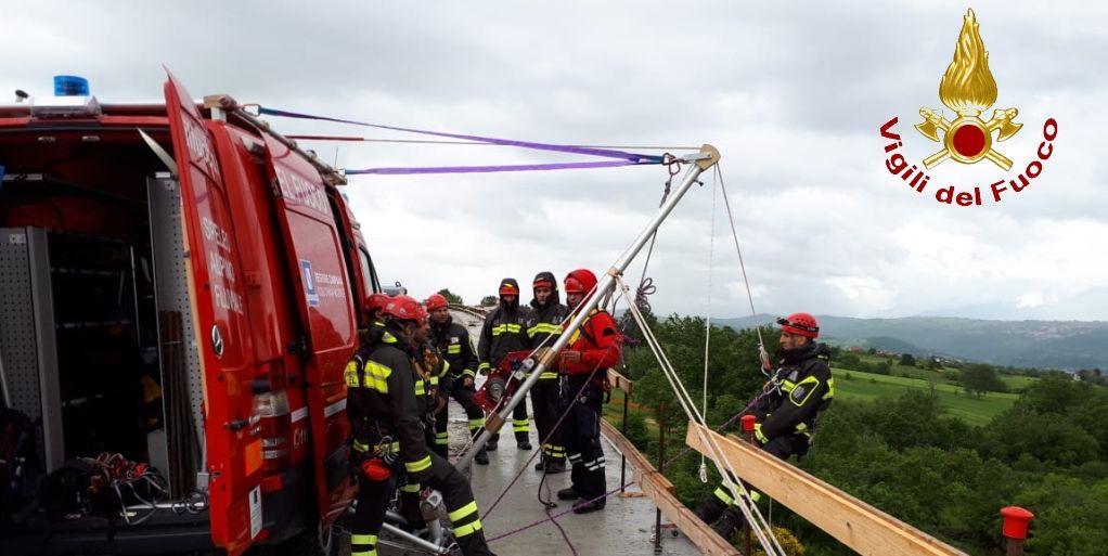 Avellino, esercitazione SAF nel comune di Frigento