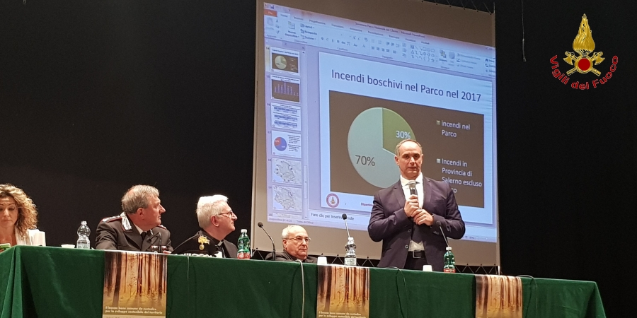 Salerno, i Vigili del Fuoco all'incontro "Il bosco, bene da custodire per lo sviluppo sostenibile del territorio"
