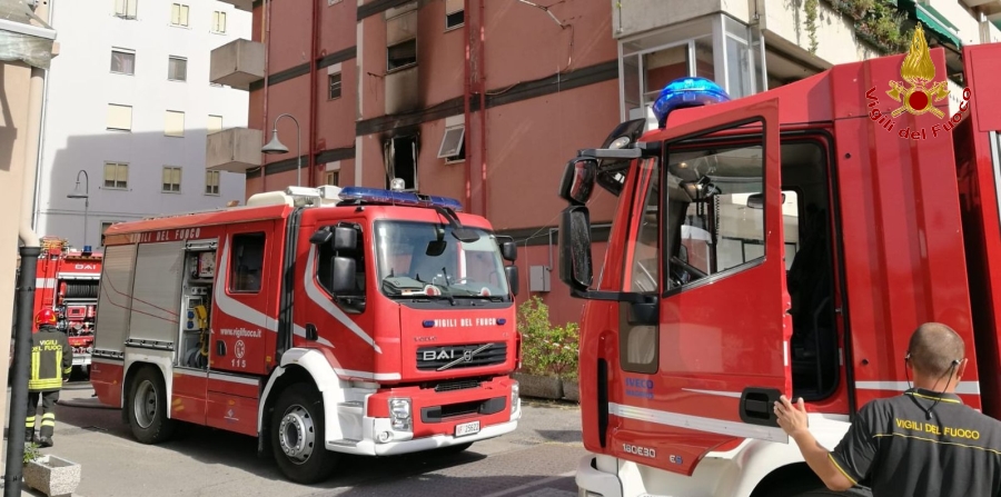 Venezia, incendio appartemento a Chioggia