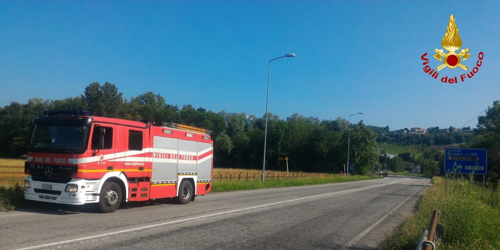 Varese, incidente stradale sulla "SP.1" Lungolago di Capolago
