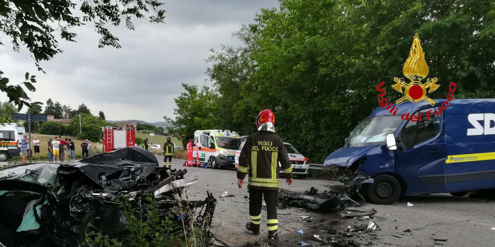 Macerata, incidente stradale nel comune di Morrovalle