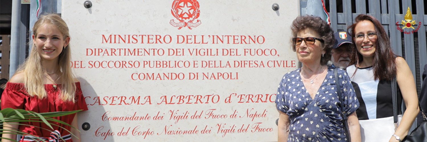 Intitolazione della sede centrale del Comando di Napoli all'Ing. Alberto D'Errico