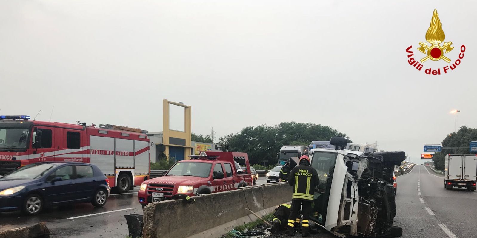 Varese, incidente stradale sulla "SS.336"