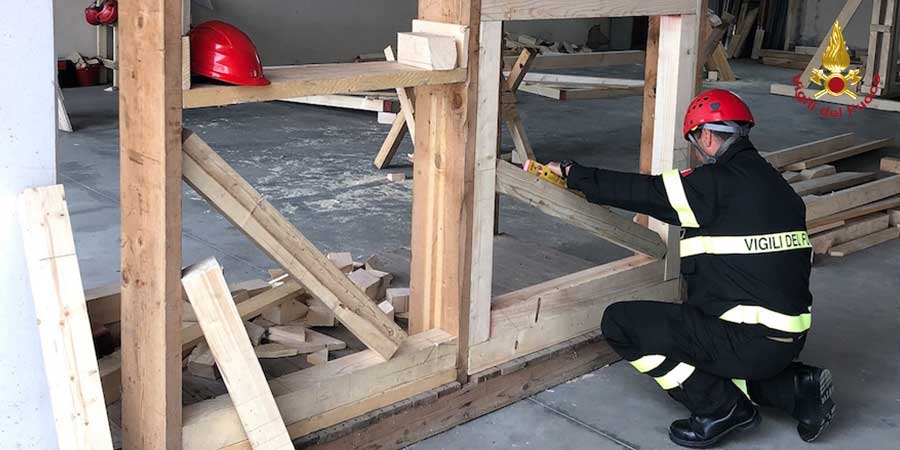 Oristano, corso puntellamenti