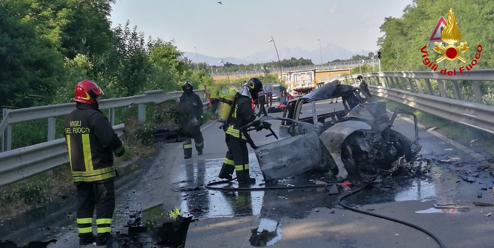 Como, incidente stradale nel comune di Turate