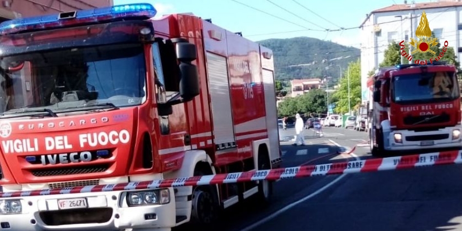 La Spezia, fuga di gas per la rottura di una condotta durante uno scavo