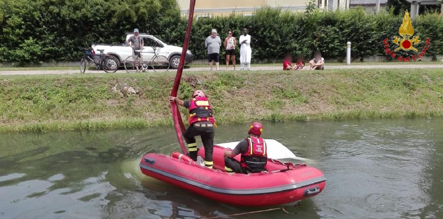 Padova, autovettura finita nella roggia Contarina di Piazzola sul Brenta. Salvata una donna