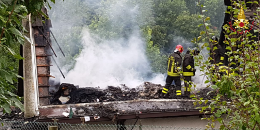 Incendio in villetta