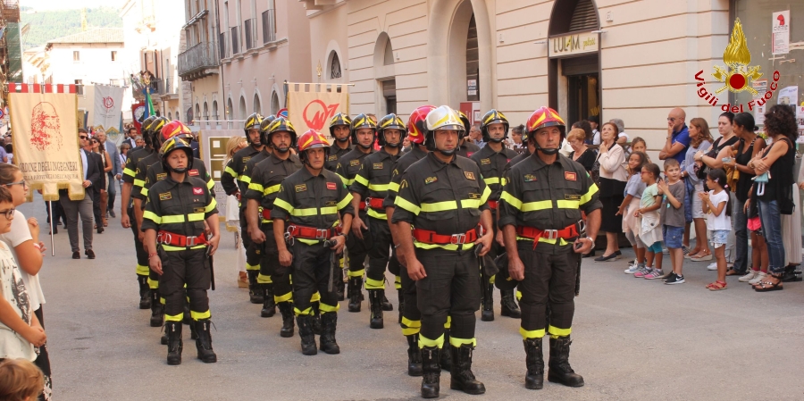 L'Aquila, i Vigili del Fuoco presenti alla 724^ Perdonanza Celestiniana